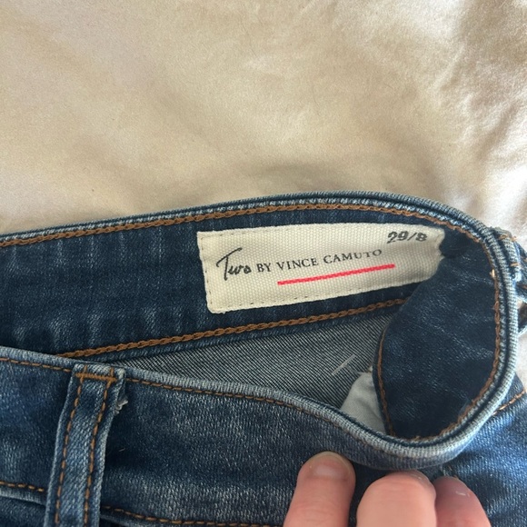 Vince Camuto Blue Jean Shorts - Picture 3 of 4